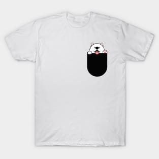 samoyed pocket T-Shirt